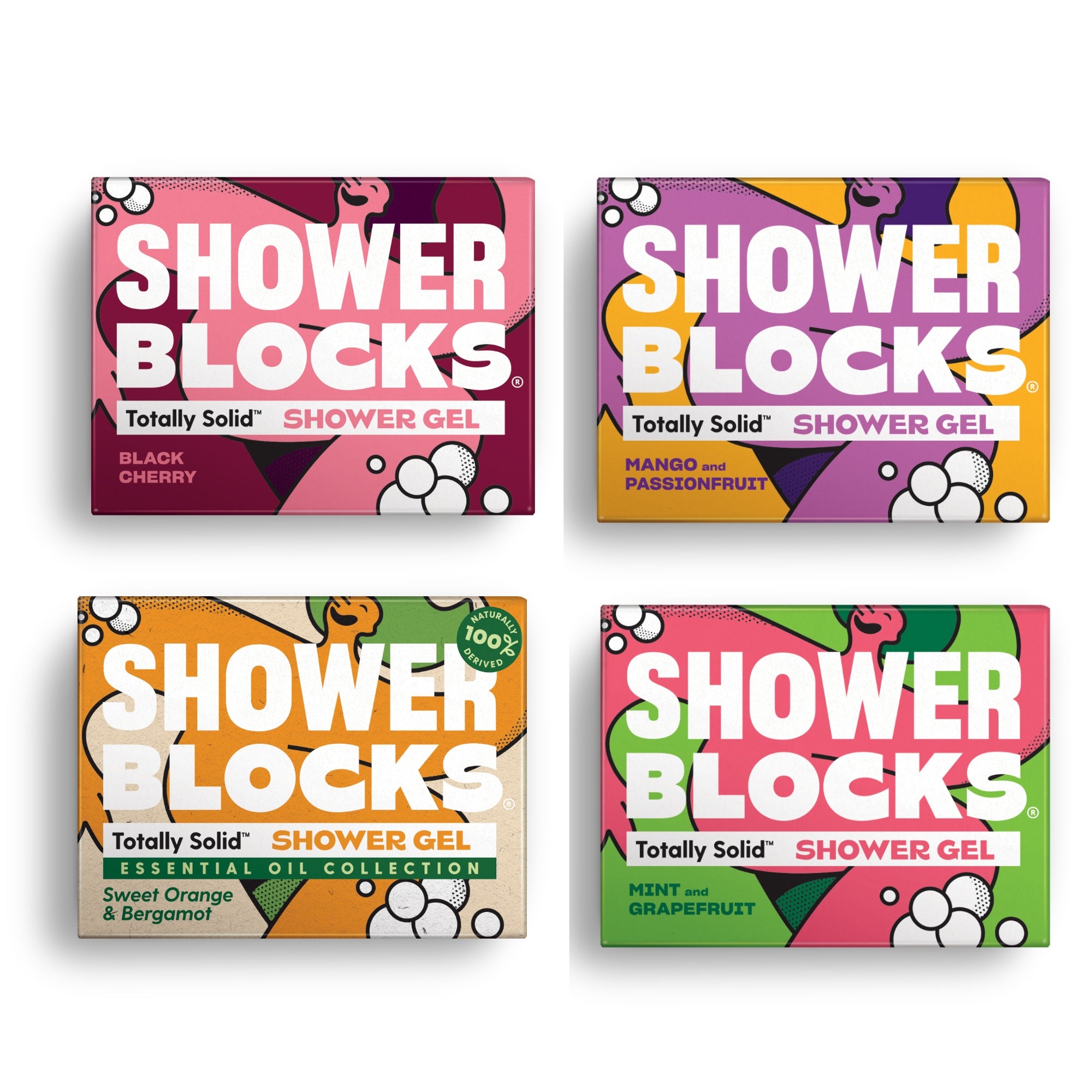 Solid Shower Gel - Mixed 4 Pack F